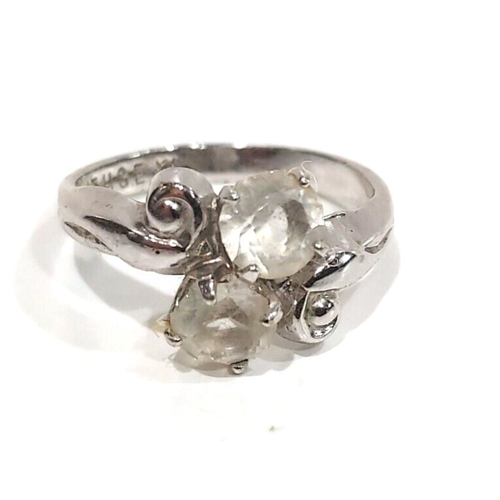 Ring SZ 4.25 -18K H.G.E. Cut Stone Pinky Ring